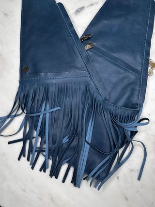 Mulunji Leather Fringe Sash Bag